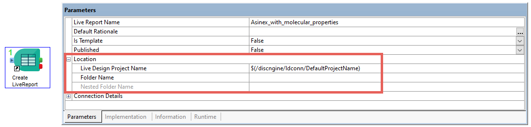 Create LiveReport Project