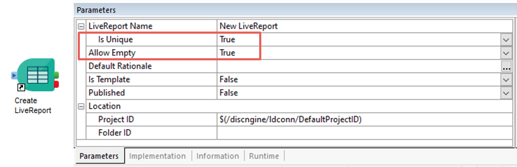 Create LiveReport Component