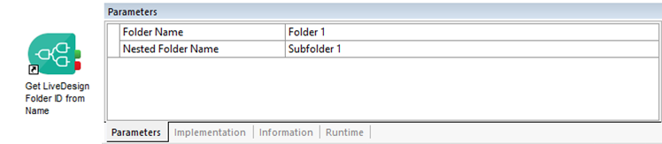 Get LiveDesign Folder ID from Name Component