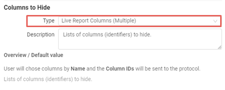 LiveReport Columns (Multiple)