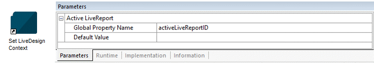 Set LiveDesign Context Component