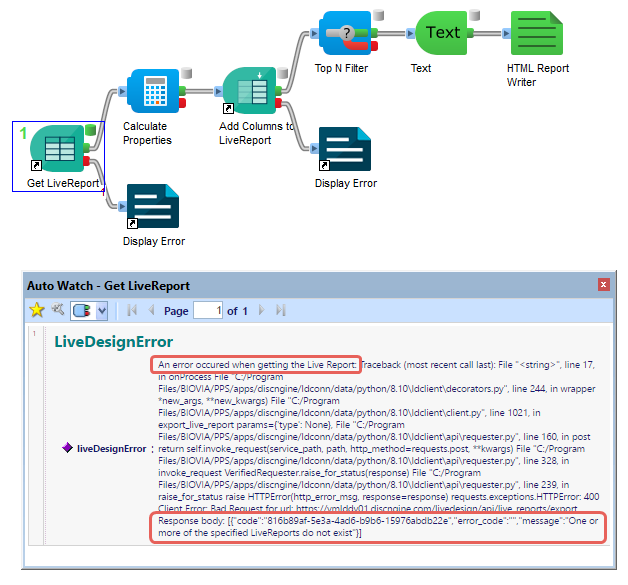 Error Record in Pipeline Pilot