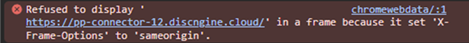 Same origin error