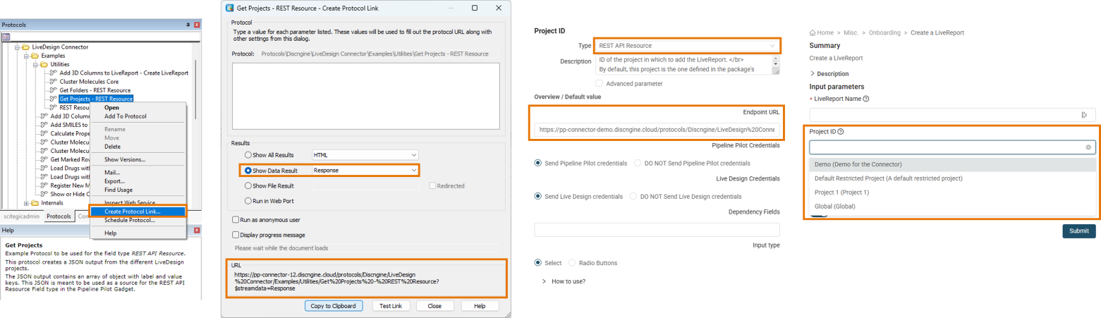 Get projects register protocol