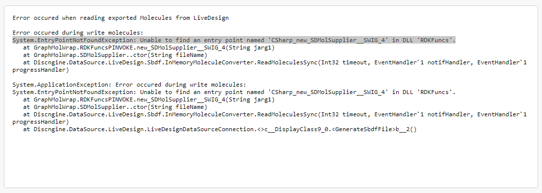 Spotfire LeadDiscovery incompatibility error