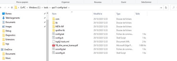 Spotfire Config tool Content