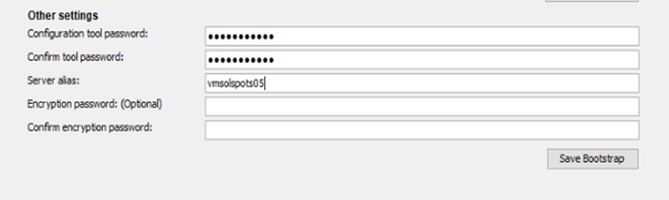 Spotfire Config tool password