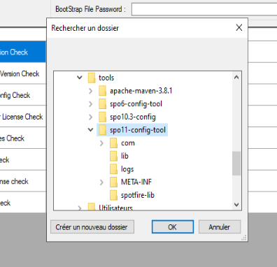 Spotfire Diagnostic Tool Directory Selection