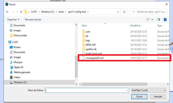 Spotfire Bootstrap File Selection