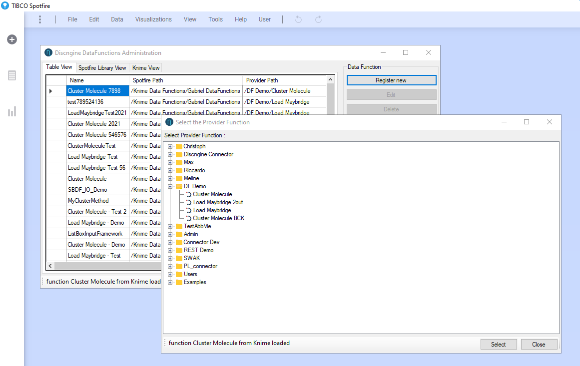KNIME DataFunction for TIBCO® Spotfire