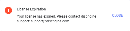 License key expiration message