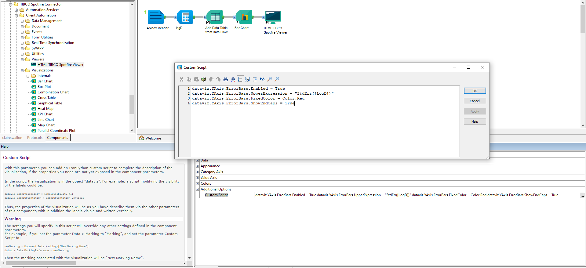 Custom Script example - Pipeline Pilot protocol