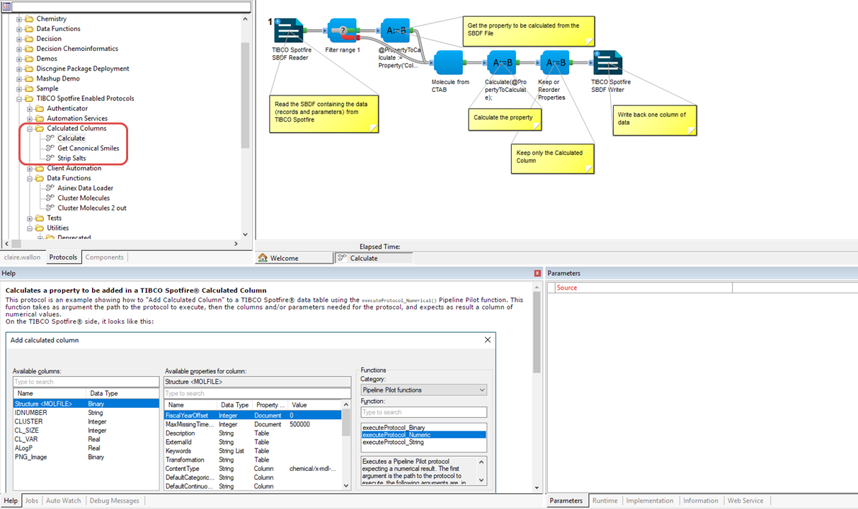 Pipeline Pilot example protocol