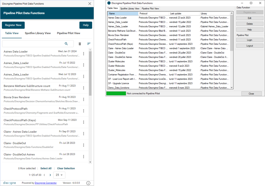 Register Pipeline Pilot data functions