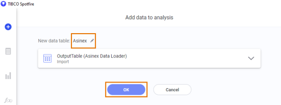 Data function output parameters