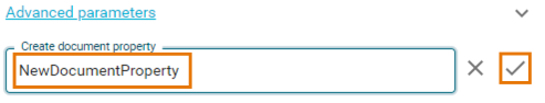Sketcher advanced parameters create