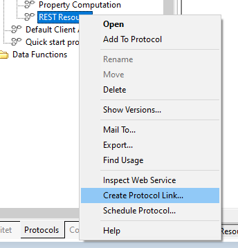 Create Protocol Link