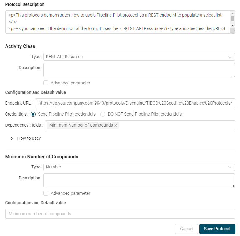 Protocol Form with Dependencies
