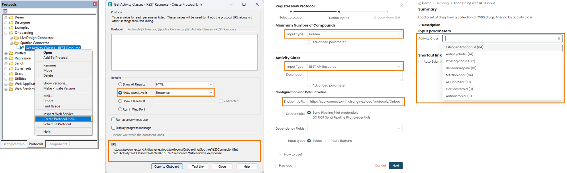Get Activity Classes register protocol