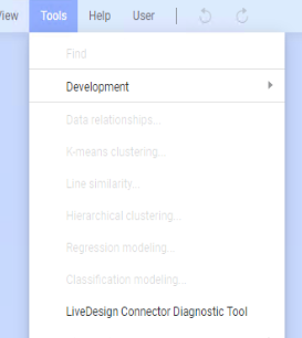 Spotfire Diagnostic tool menu